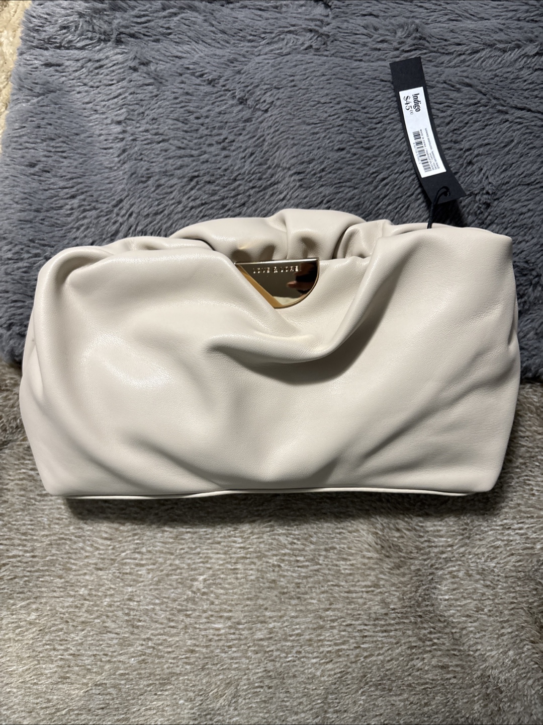 Indigo  Cream-Coloured  Clutch