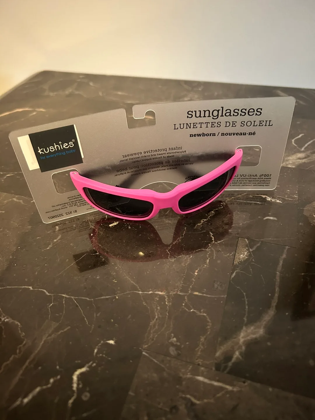 Kushies Newborn Sunglasses - Pink thumbnail