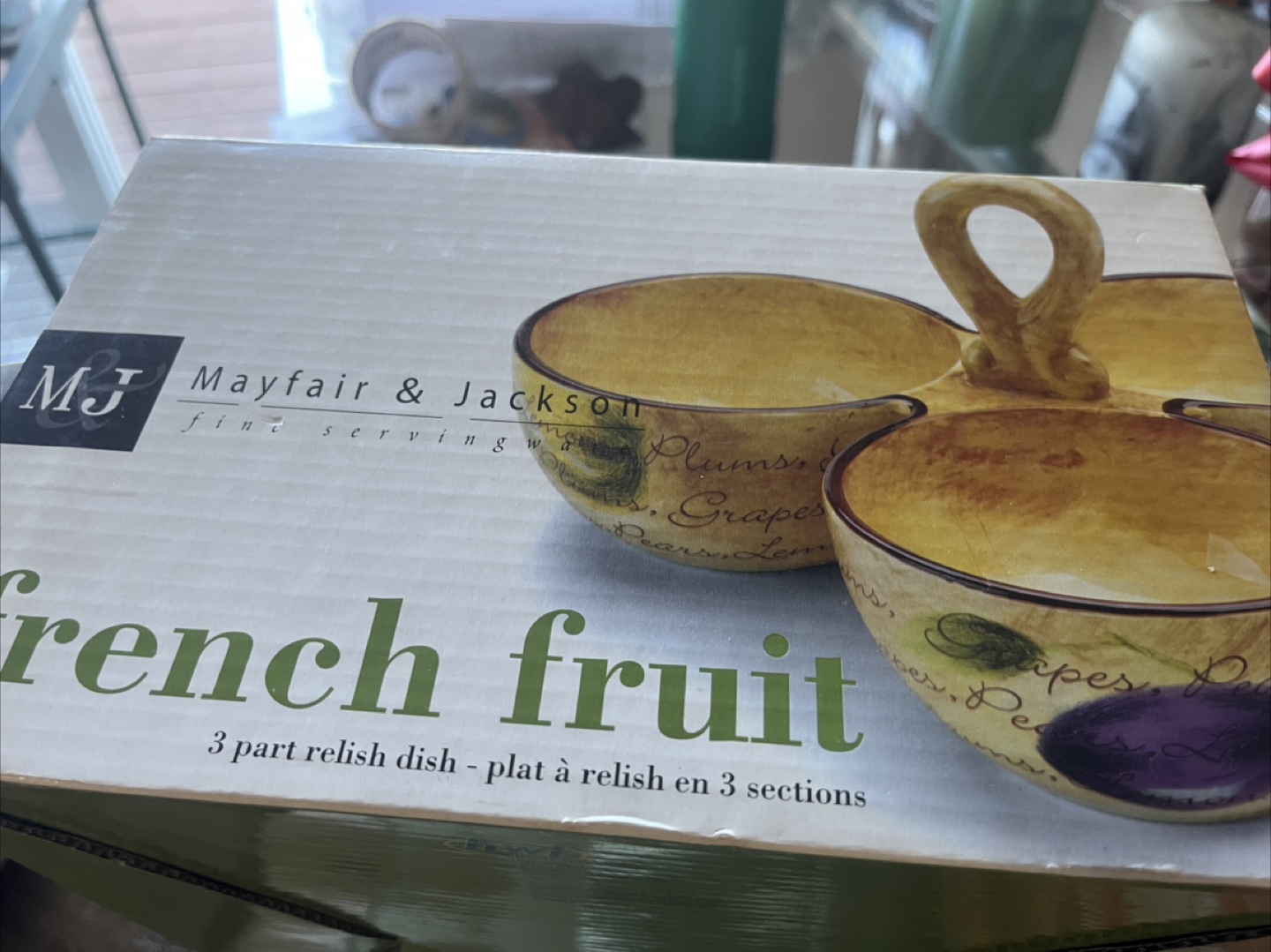 Mayfair & Jackson French Fruit 3-Part Relish Dish - photo 2
