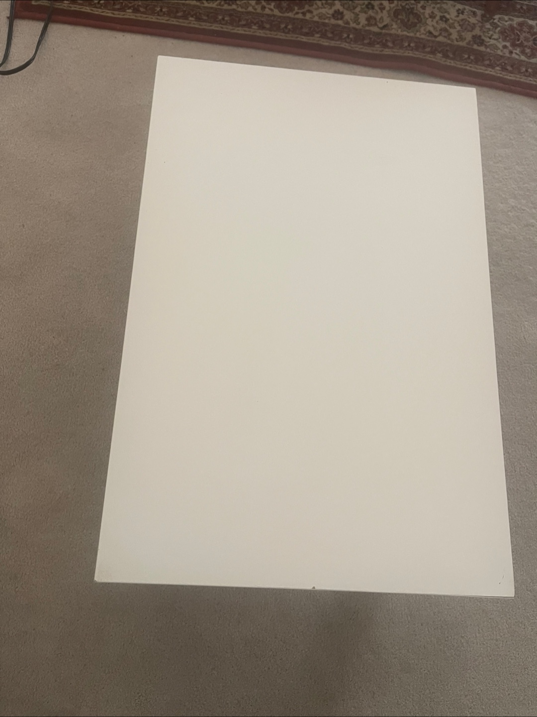 🏒 IKEA White rectangle small Table