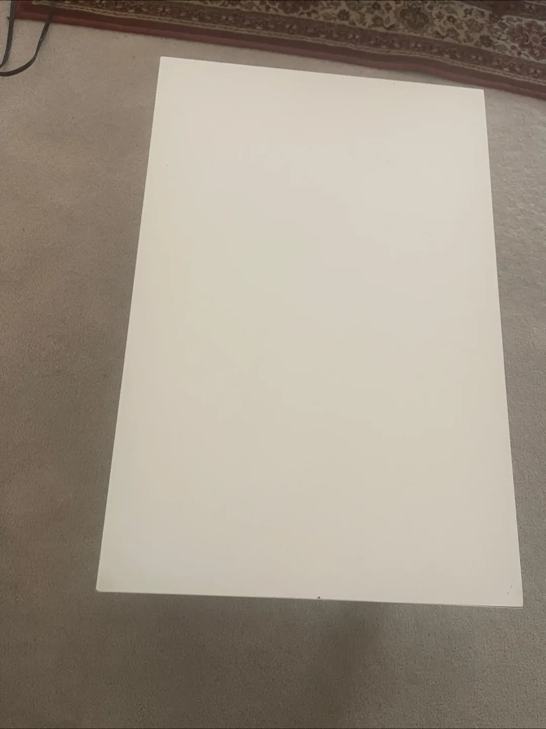 🏒 IKEA White rectangle small Table thumbnail