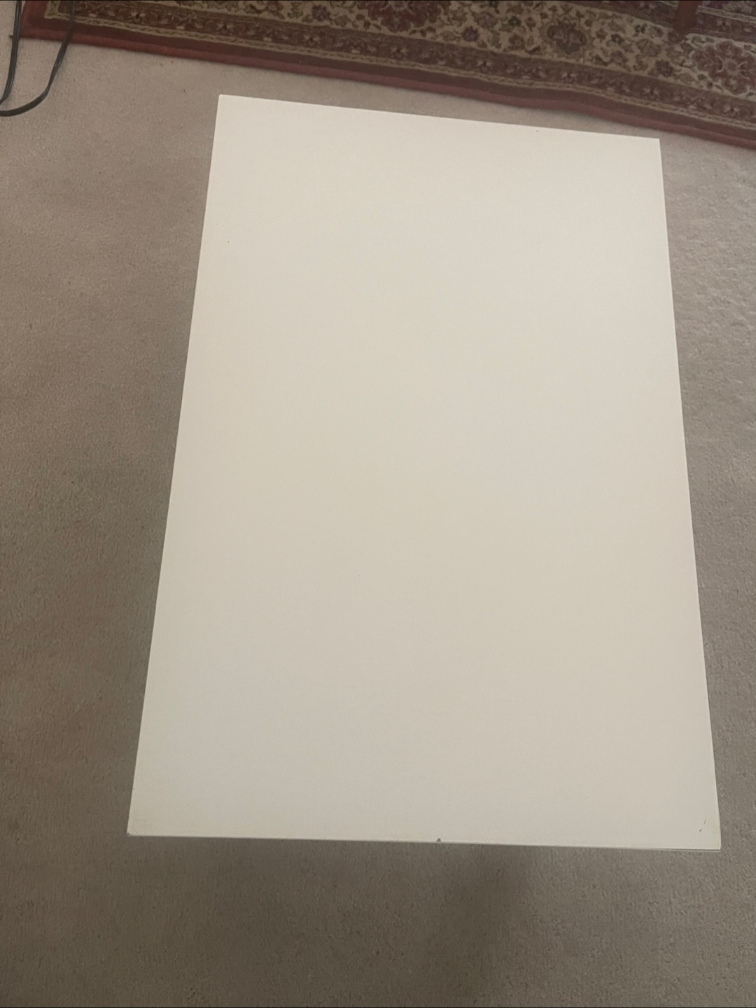 🏒 IKEA White rectangle small Table - photo 2