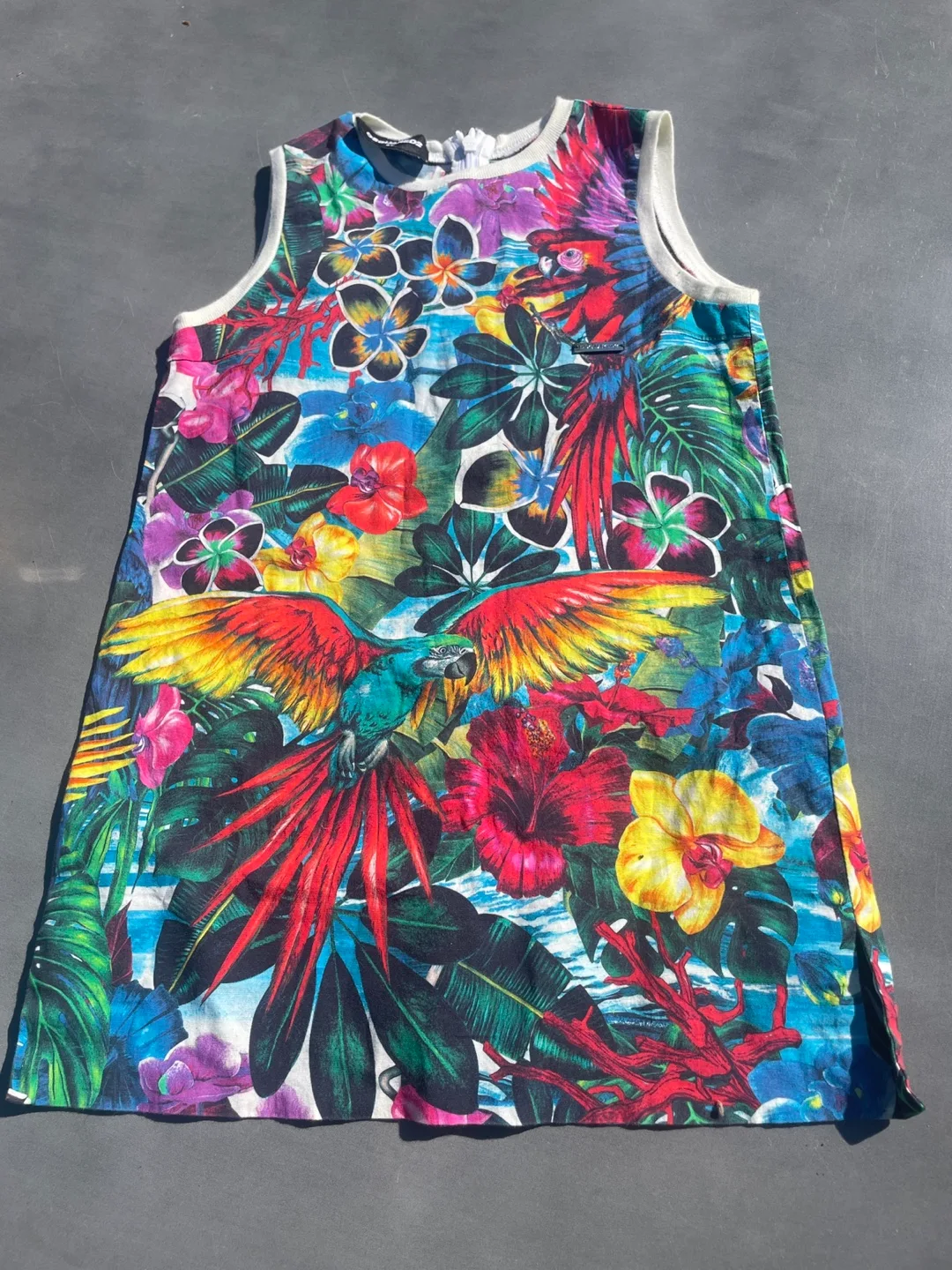 DSquared2 Girls' Tropical Parrot Print  Dress - Size 4Y thumbnail