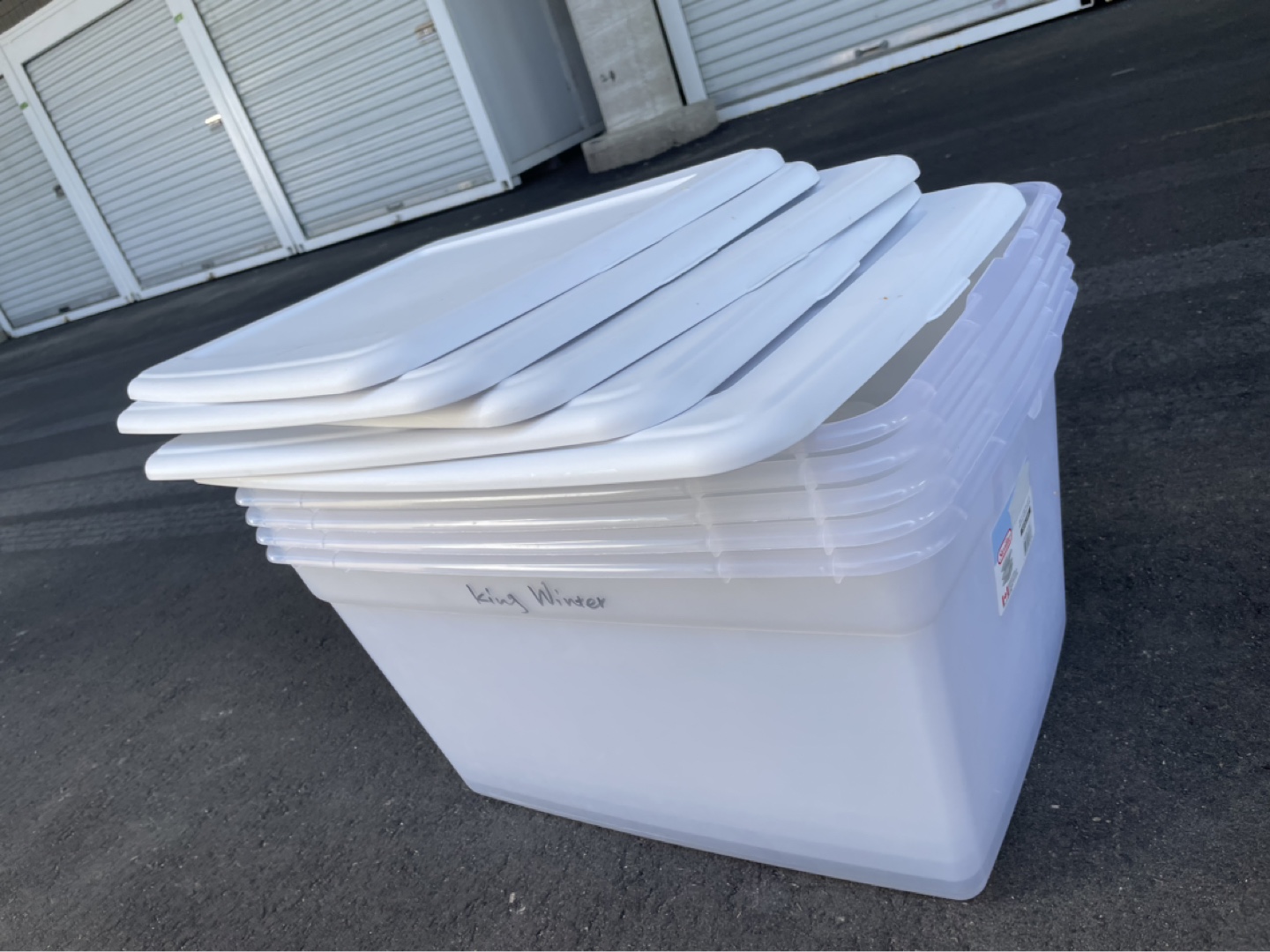 5*55L 58 Qt Sterilite Storage Bins with Lids - photo 2