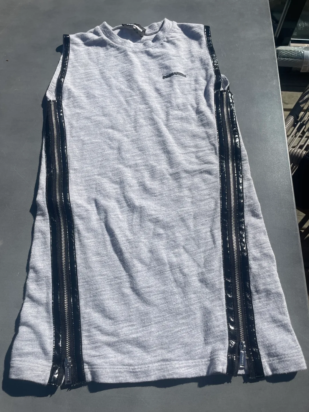 DSquared2 Girls' Grey Sleeveless Dress Size 6Y thumbnail