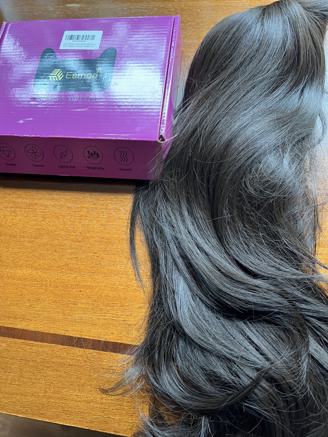 BRAND NEW Brown- Black Wig 20” Long - photo 3