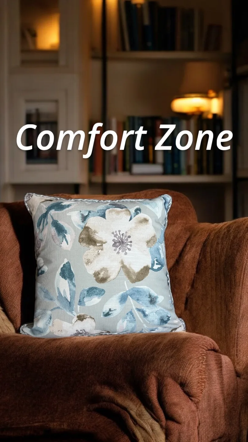 Handmade Floral Throw Pillow Cushion Cover thumbnail