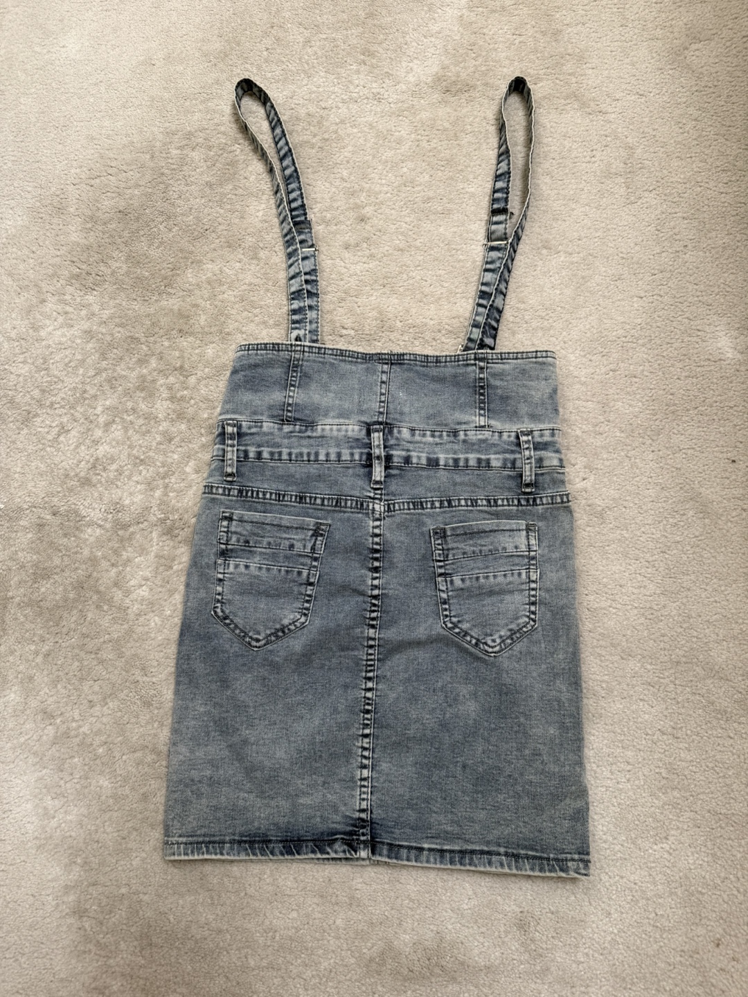 Japanese Denim Jumper Skirt - photo 2