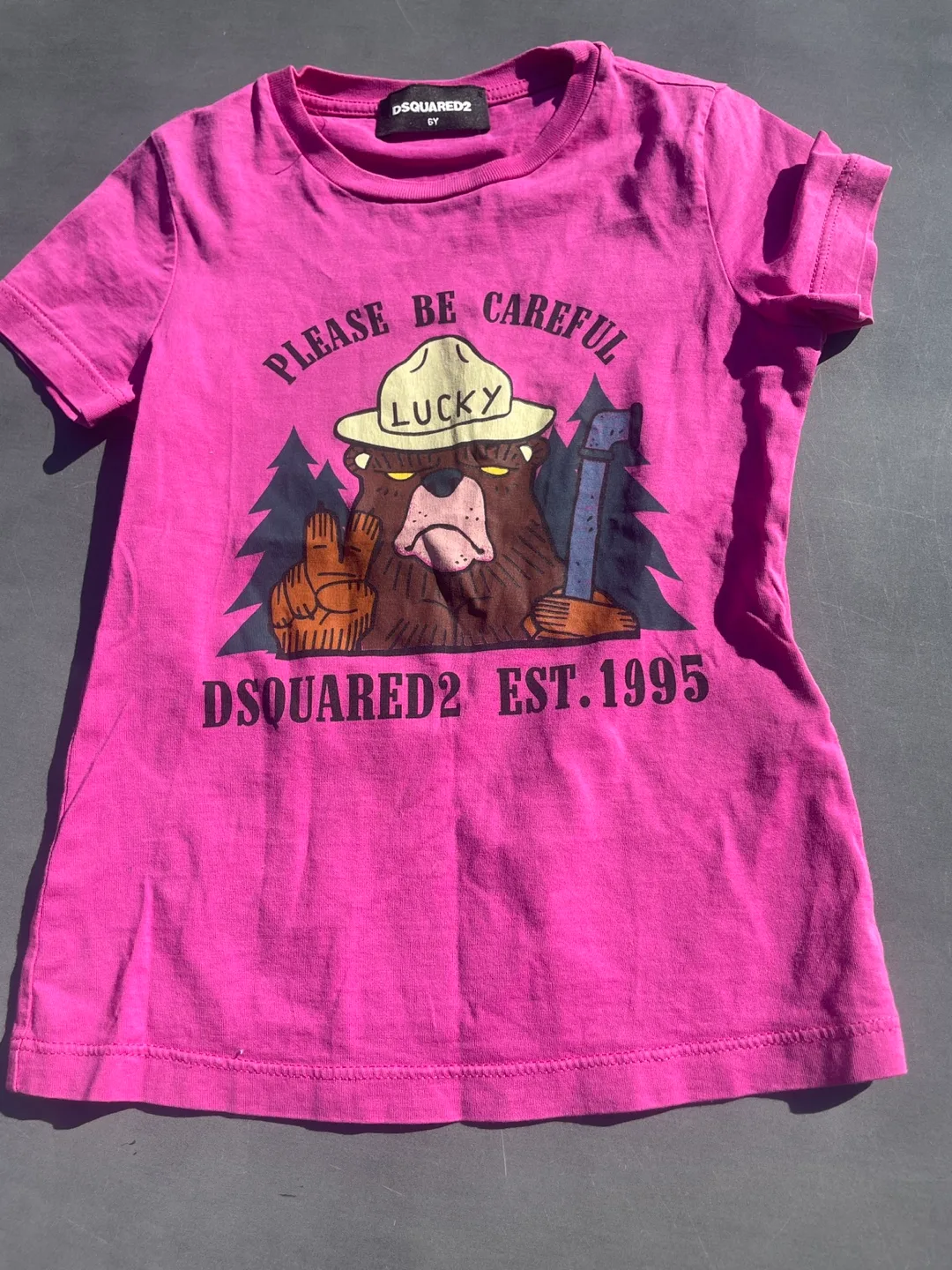 DSQUARED2 Pink Graphic T-Shirt - Size 6Y thumbnail