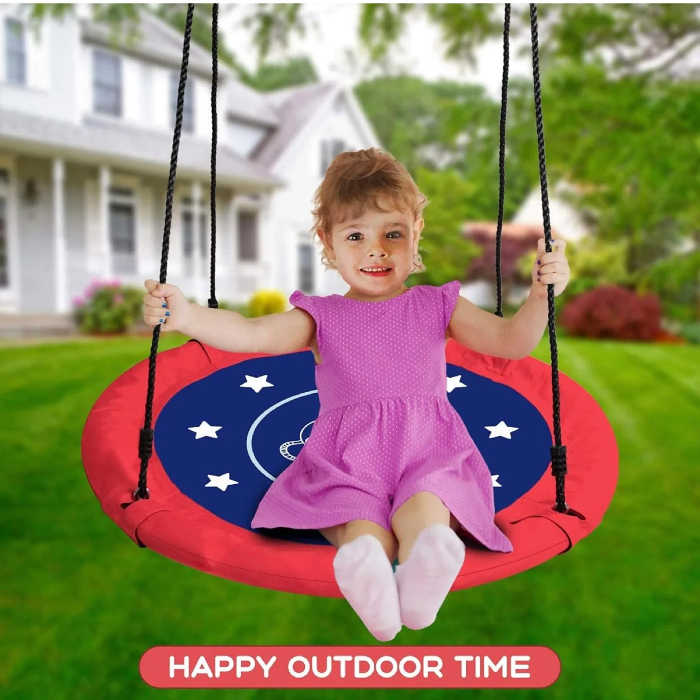 Brand new Saucer Tree Swing for Kids, 40 Inch Swing image indicator(2)