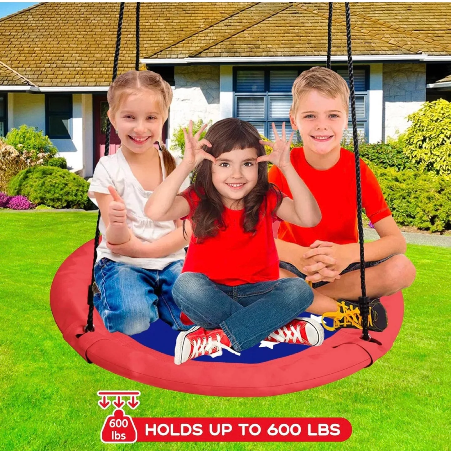 Brand new Saucer Tree Swing for Kids, 40 Inch Swing image indicator(4)