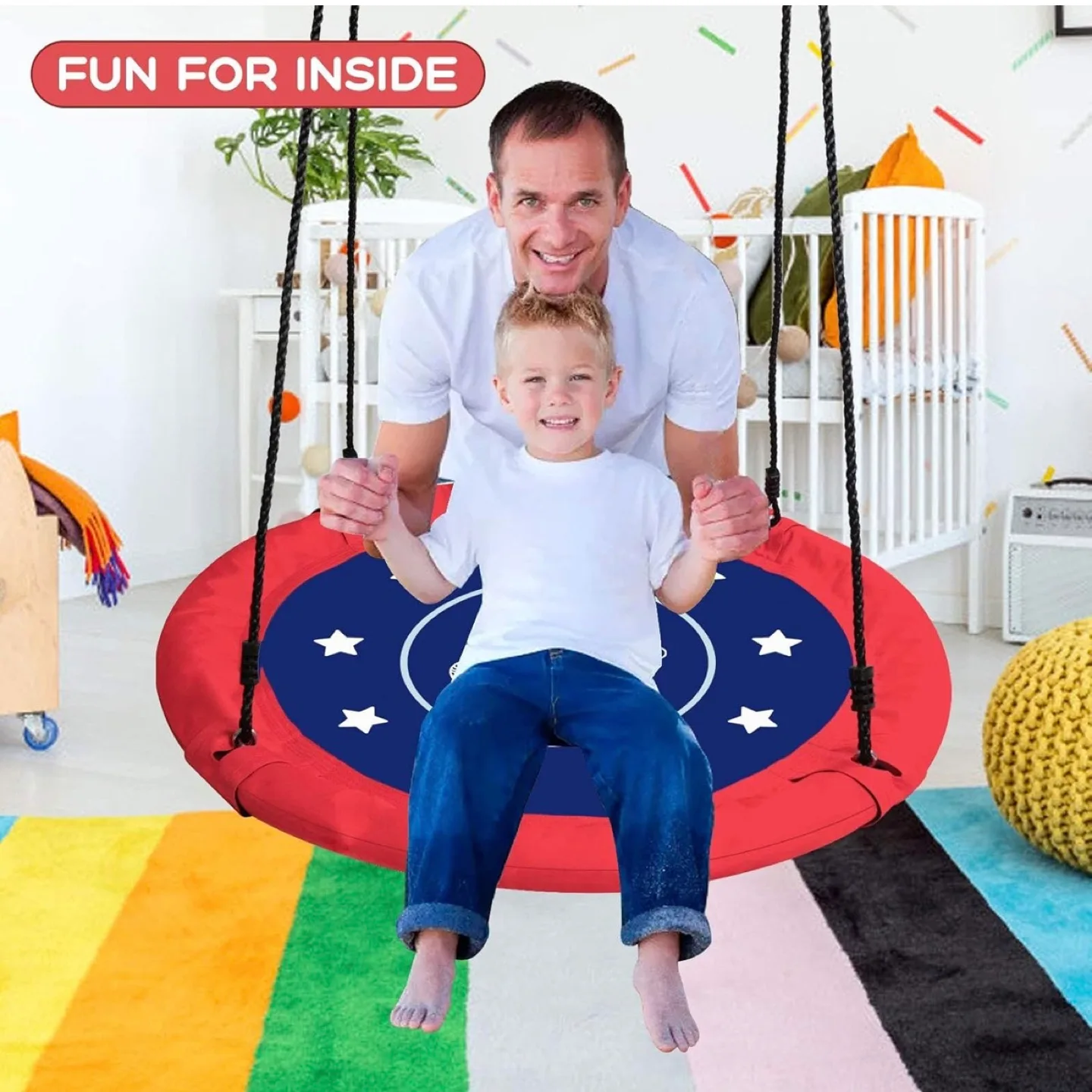Brand new Saucer Tree Swing for Kids, 40 Inch Swing image indicator(3)