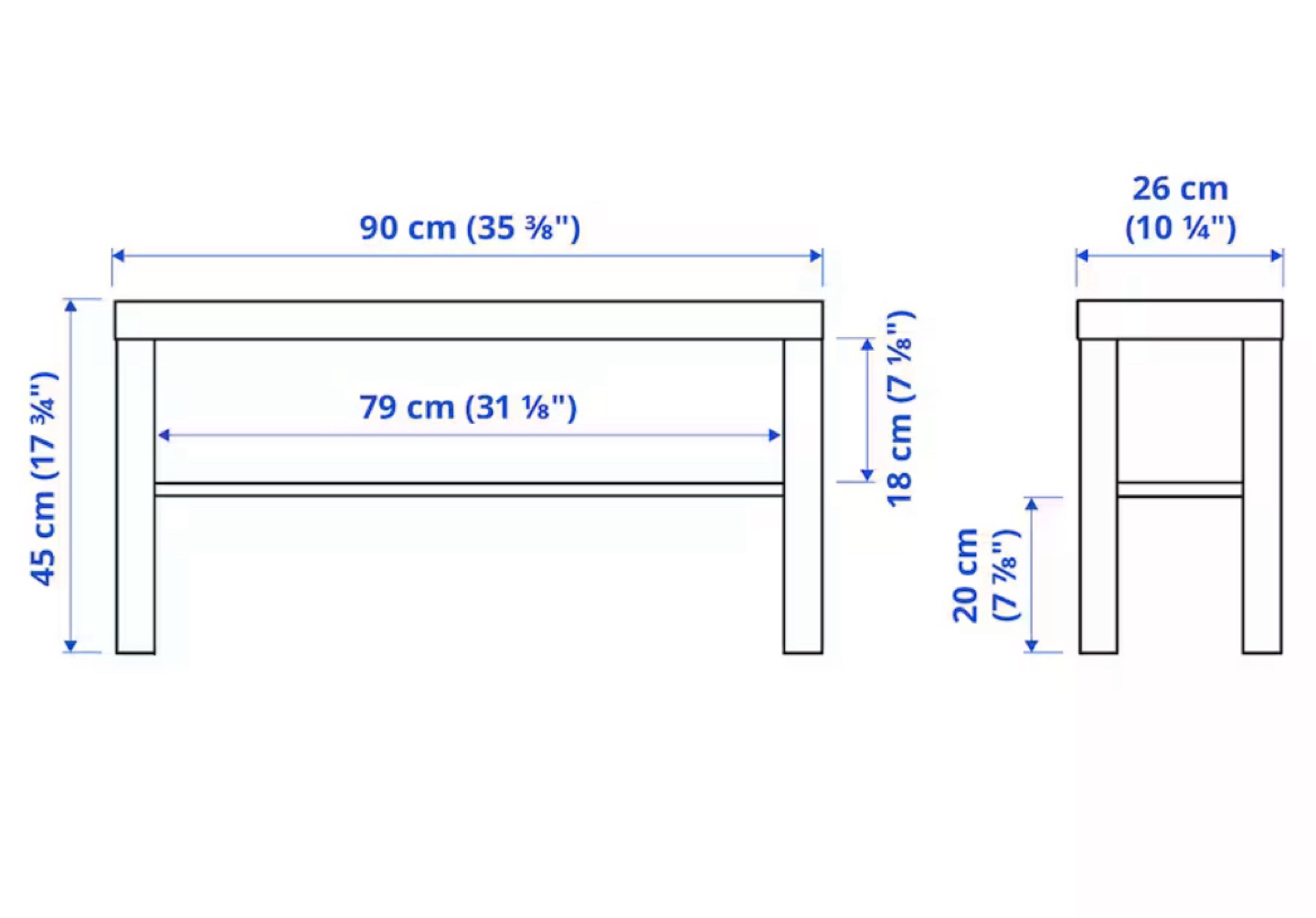 IKEA LACK TV Bench - Black - photo 4