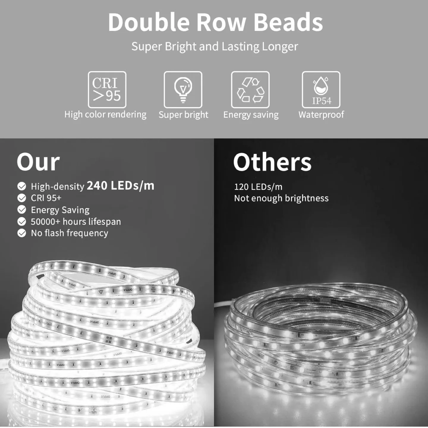 SHUAFA LED Mirror for Bathroom, 40x24 Inch image indicator(5)