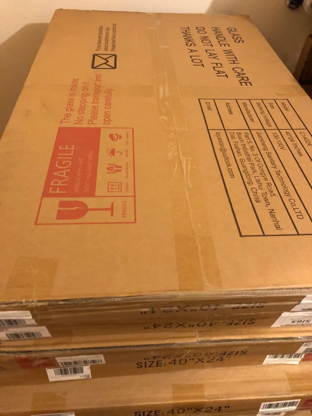 SHUAFA LED Mirror for Bathroom, 40x24 Inch image indicator(9)