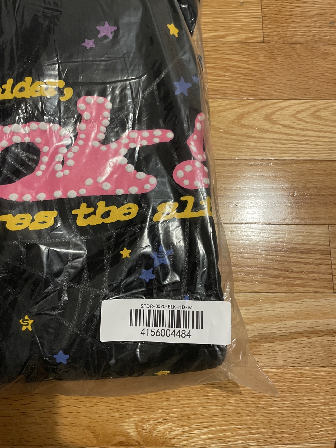 Sp5der Hoodie P*nk Black - photo 3