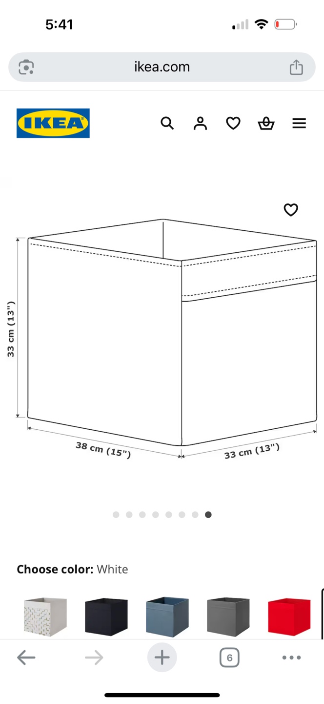 IKEA White Fabric Storage Boxes - Set of 4 - photo 2