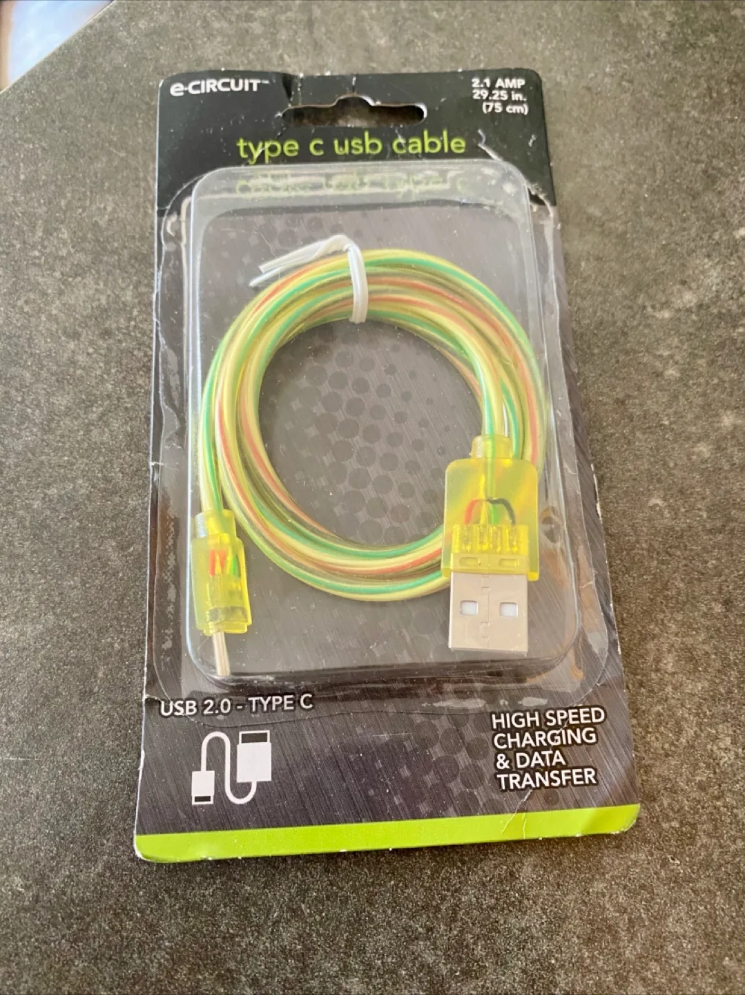🥕 e-Circuit Type-C USB Cable - 2.1 Amp, 75cm thumbnail