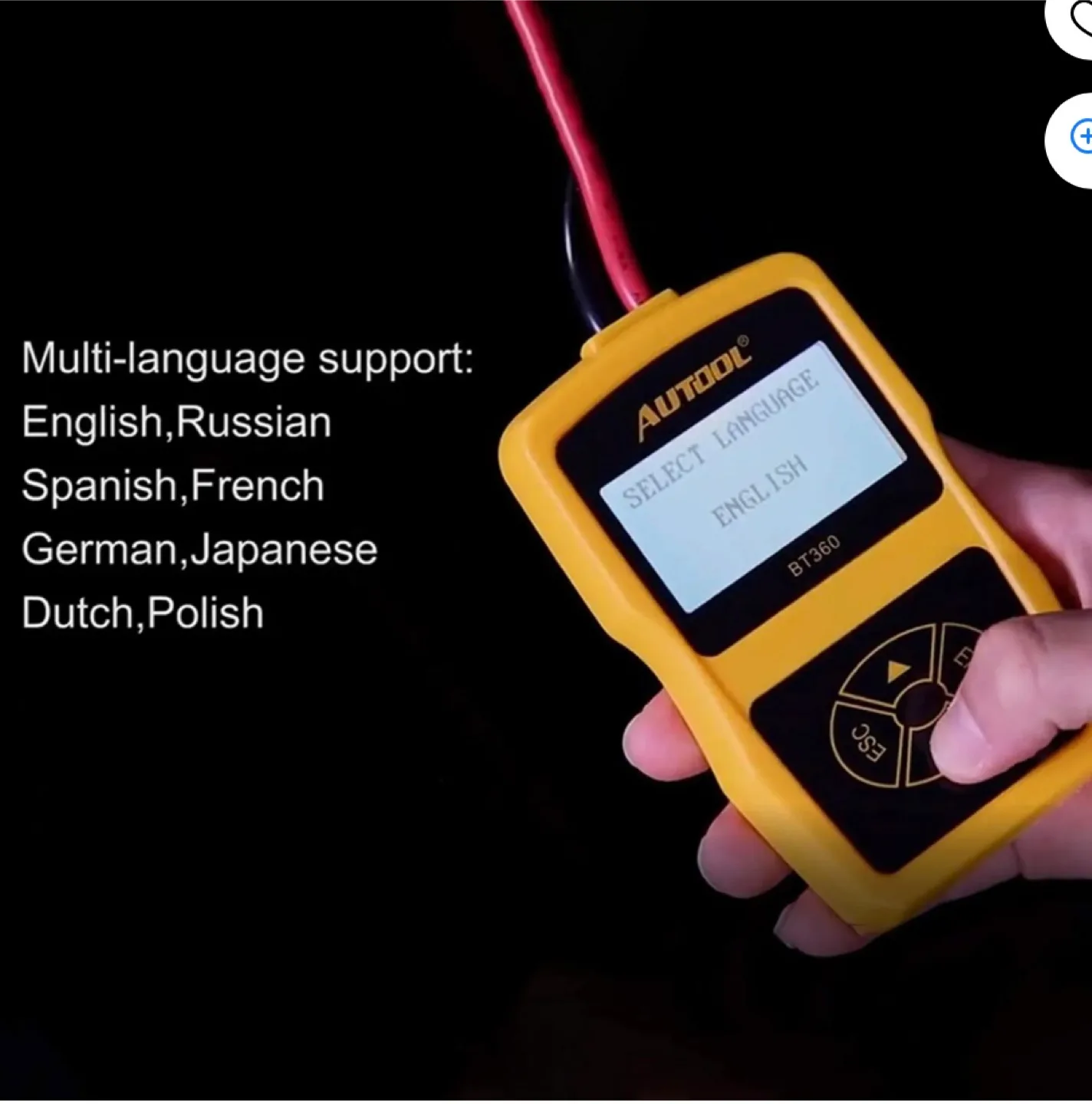 Automotive Battery Tester 12-Voltage image indicator(3)
