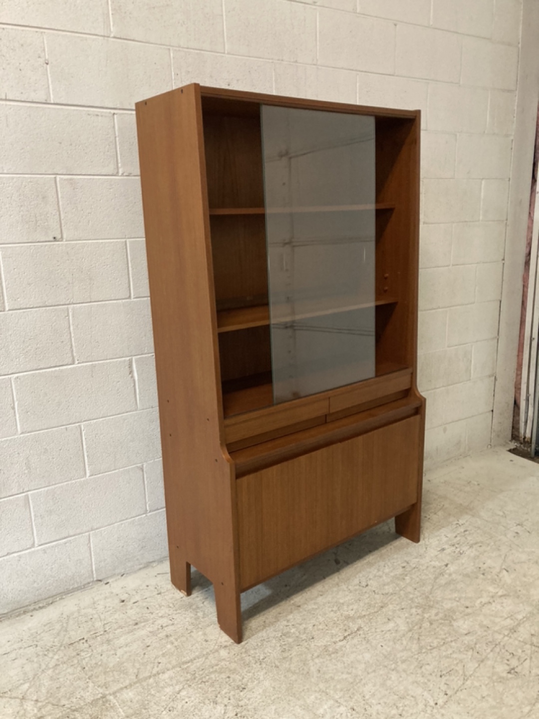 Mid Century Modern Teak China Cabinet - photo 2