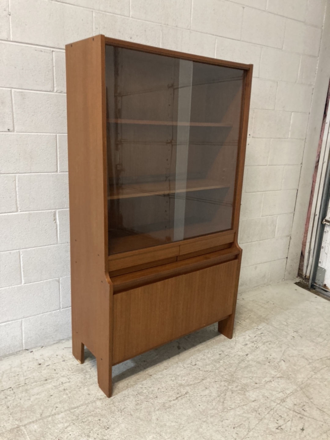 Mid Century Modern Teak China Cabinet