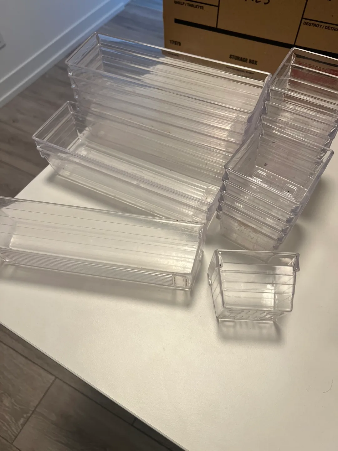 Clear Plastic Storage Bins/Organizers thumbnail