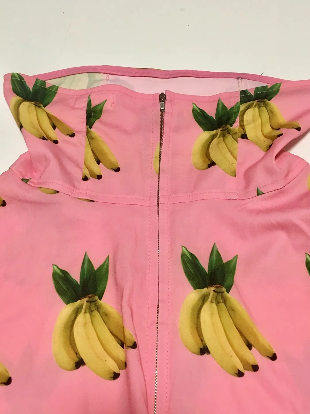 🏒Korea stylenanda banana print tube top dress ladies summer Pink image indicator(7)