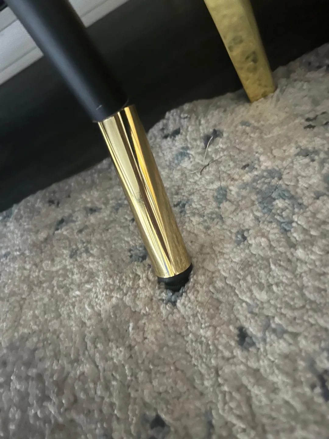 IKEA Black Glass Coffee Table with Gold Legs🥕 image indicator(2)