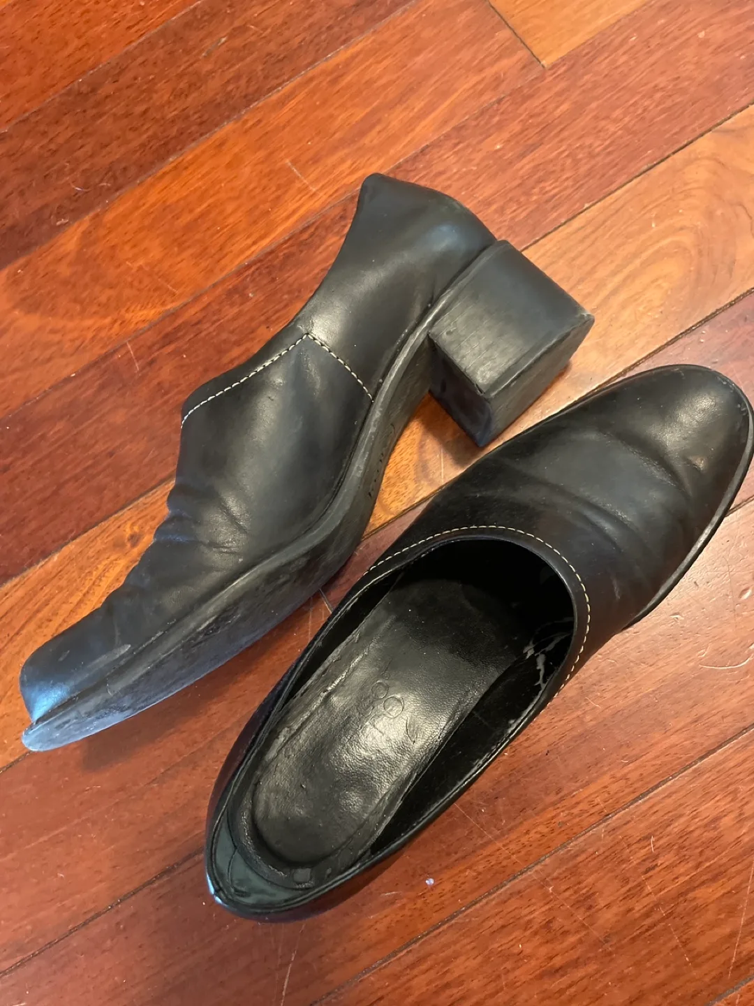 🏒Franco Sarto Black Leather Women's Shoes thumbnail