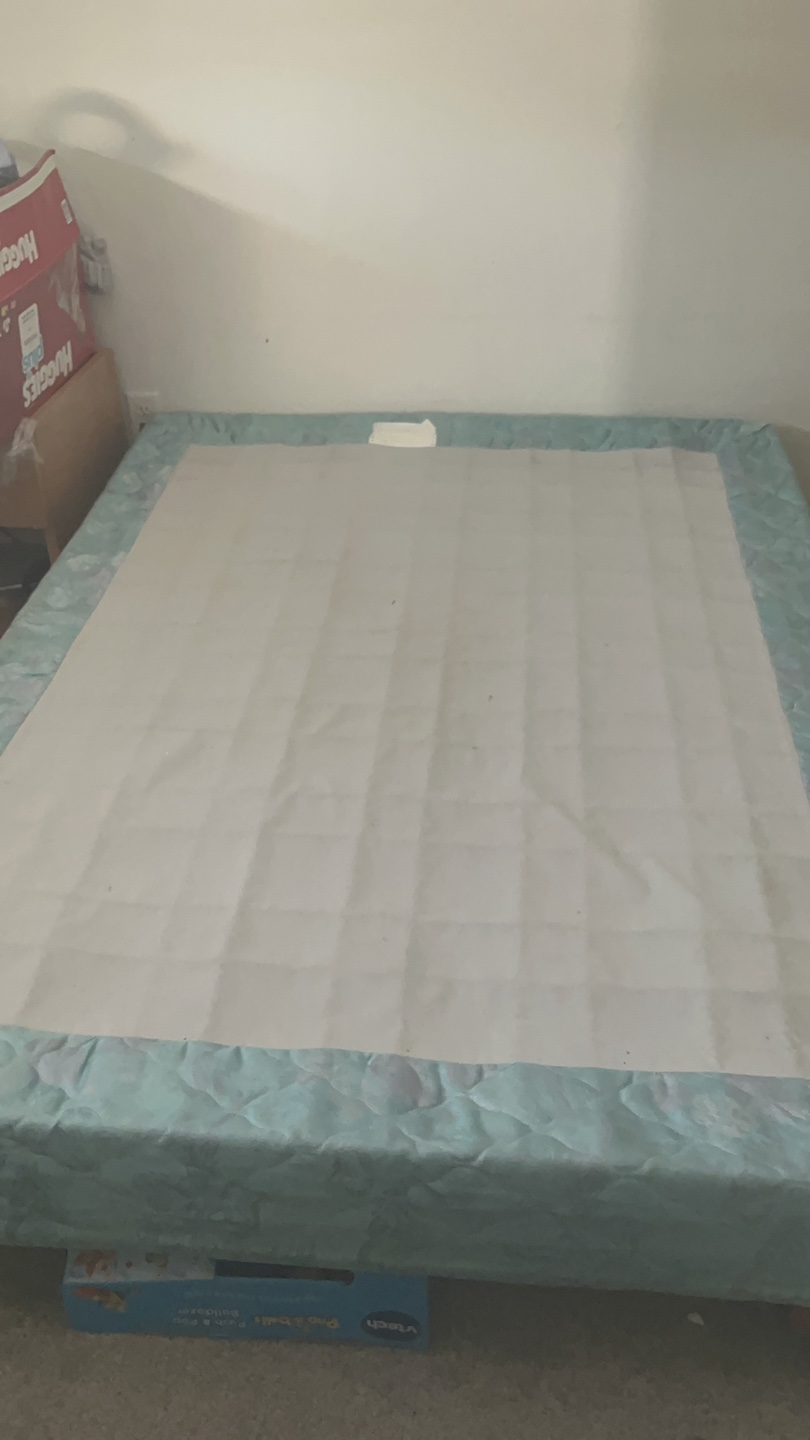 Double Boxspring with metal wheels - photo 4