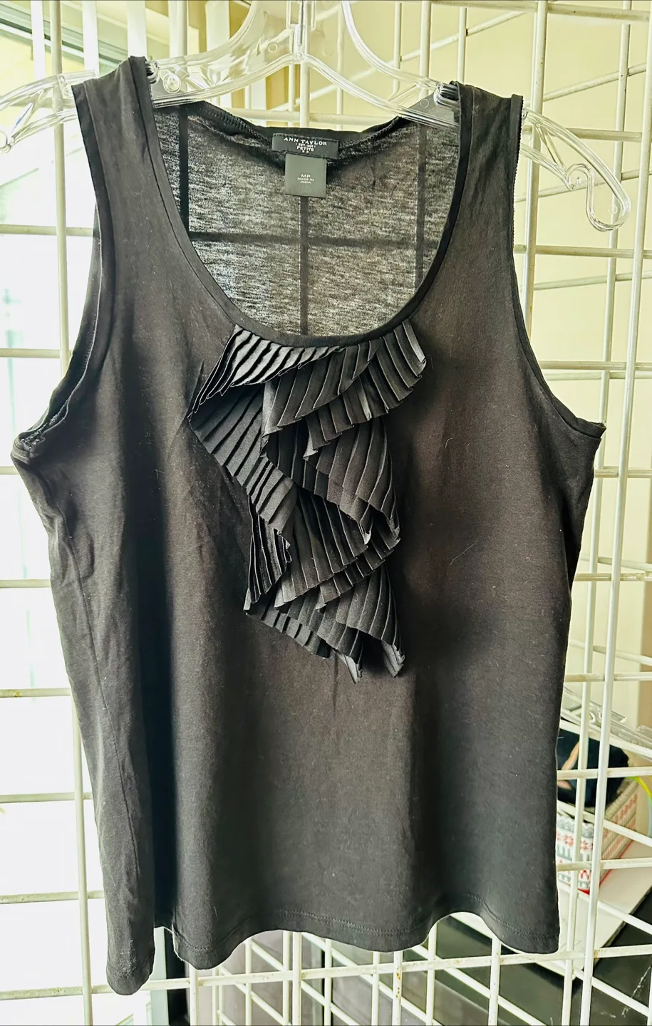 Ann Taylor Petite Black Tank Top thumbnail