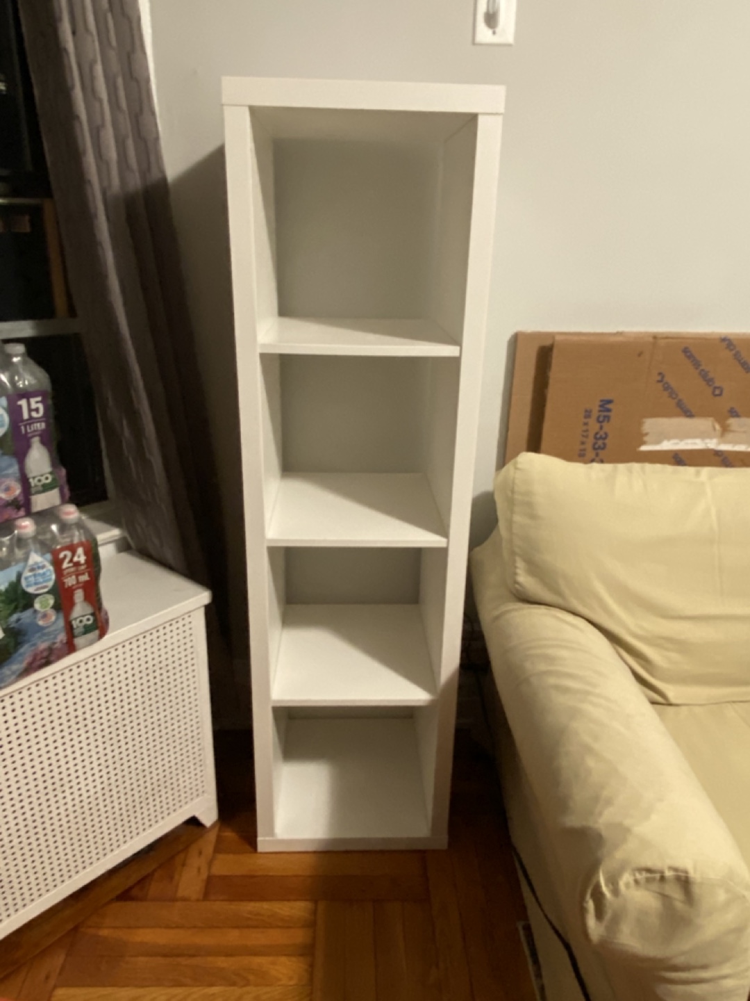 White 4-Shelf Storage Unit