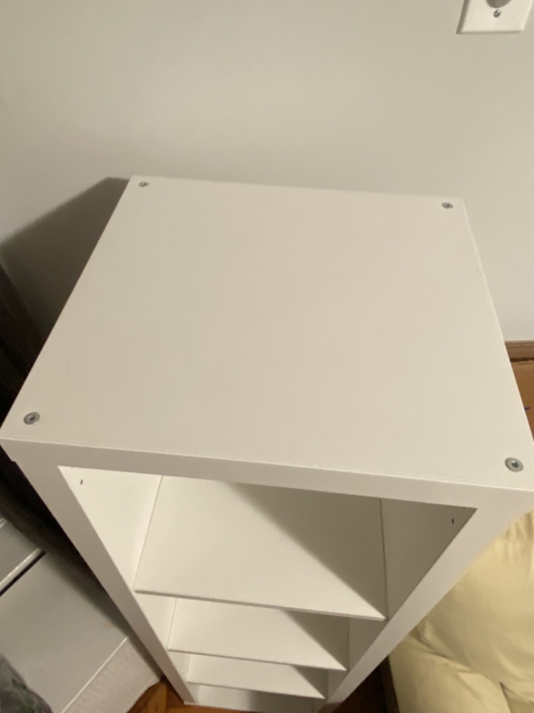 White 4-Shelf Storage Unit - photo 4