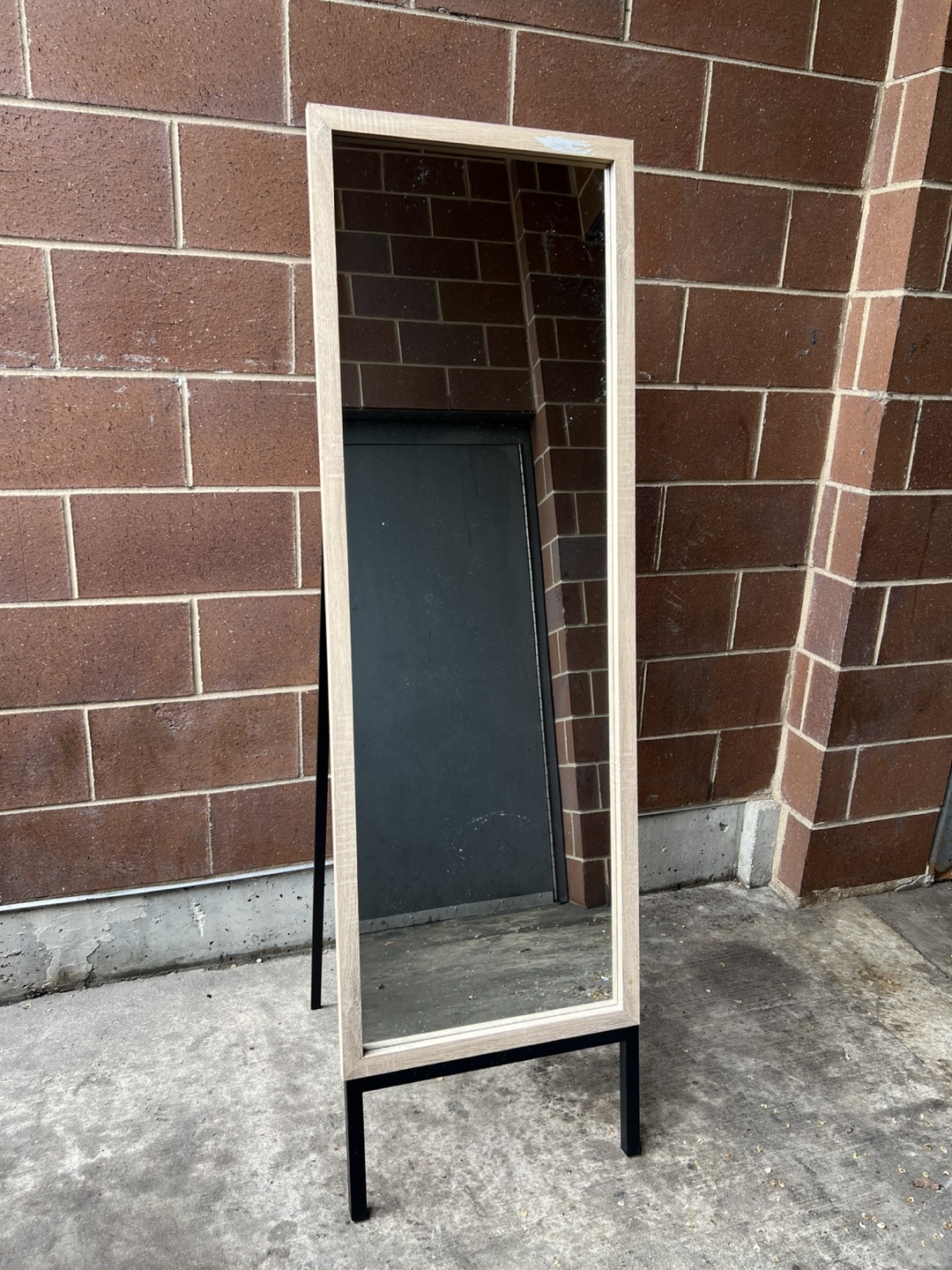 Full Length Leaner Mirror with Wooden Frame - photo 2