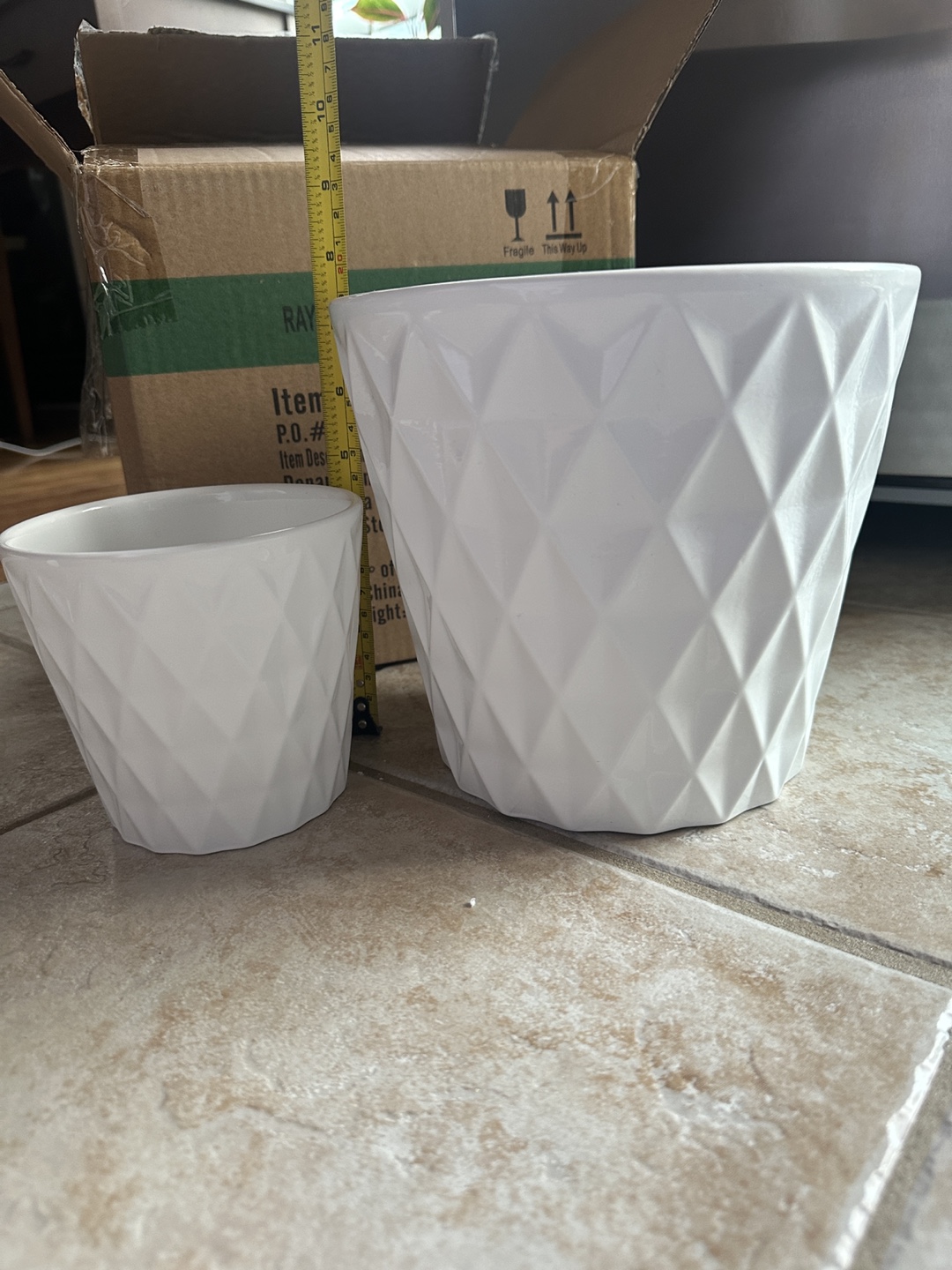 Brandnew Ceramic flower pots set
