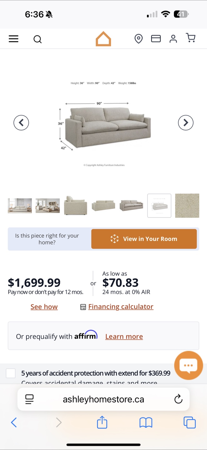 Sofa from Ashley store in great condition - photo 4