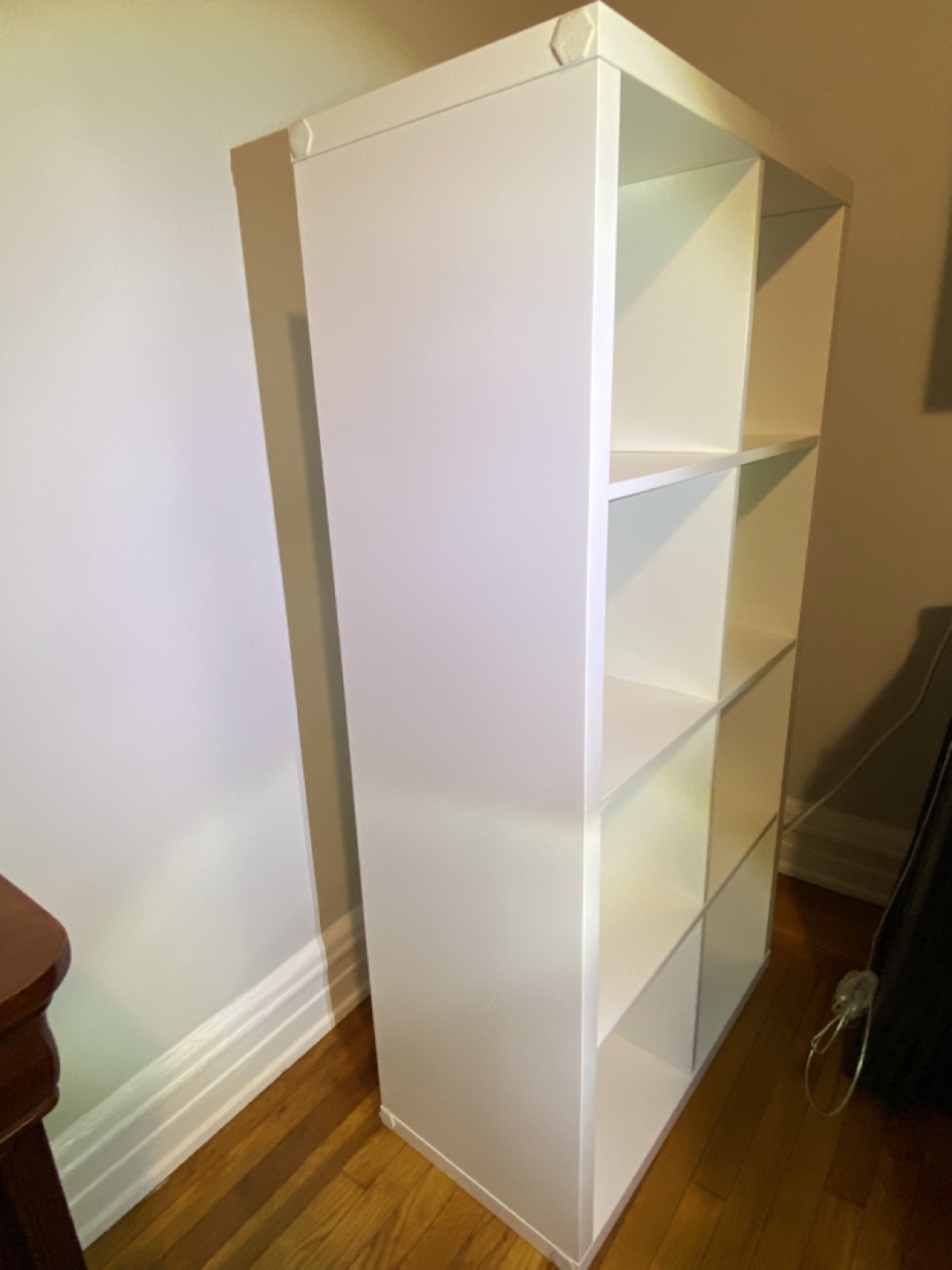 White 4-shelf bookcase - photo 4