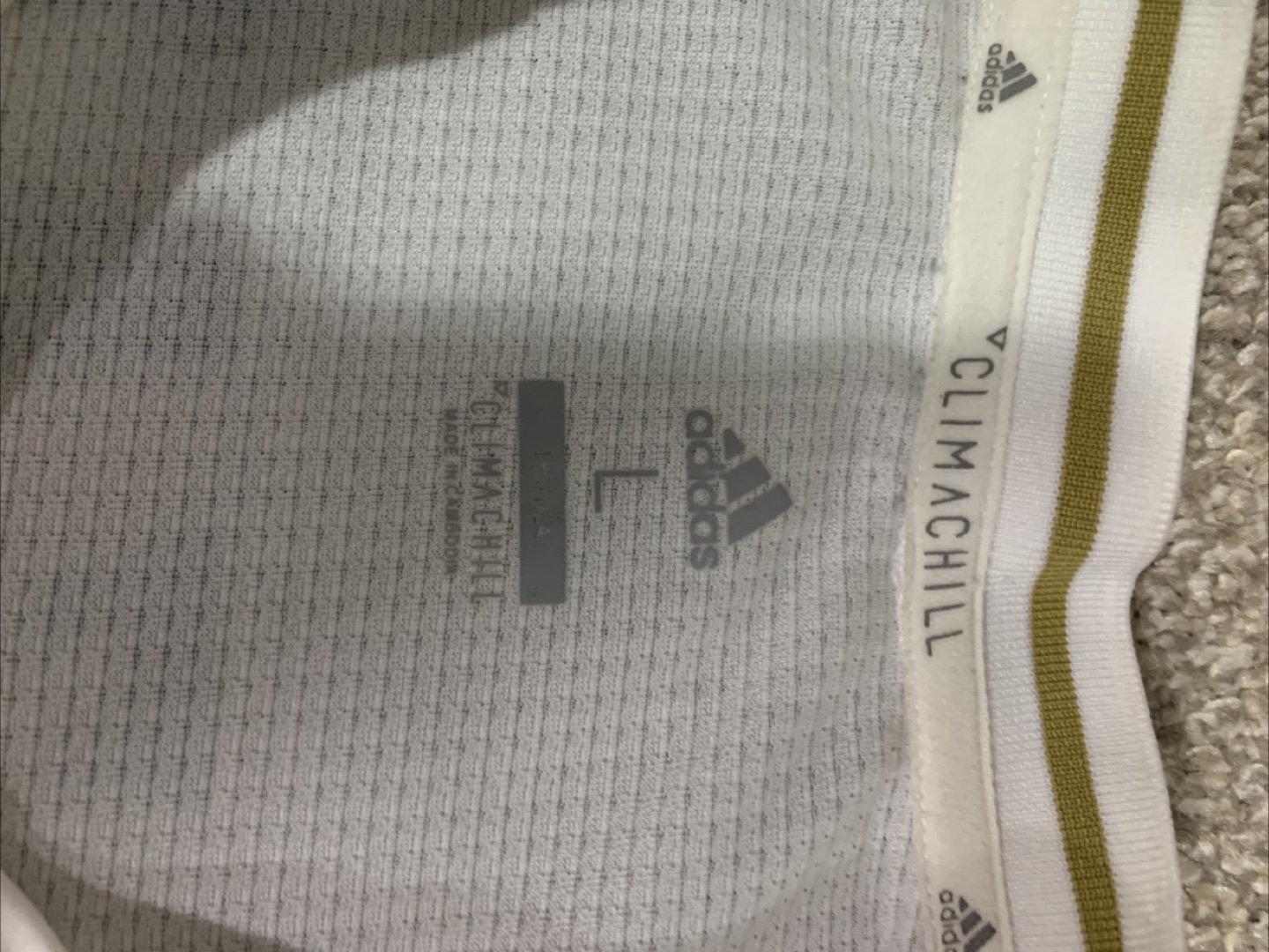 Real Madrid Hazard #7 Adidas Jersey - Size L - photo 2