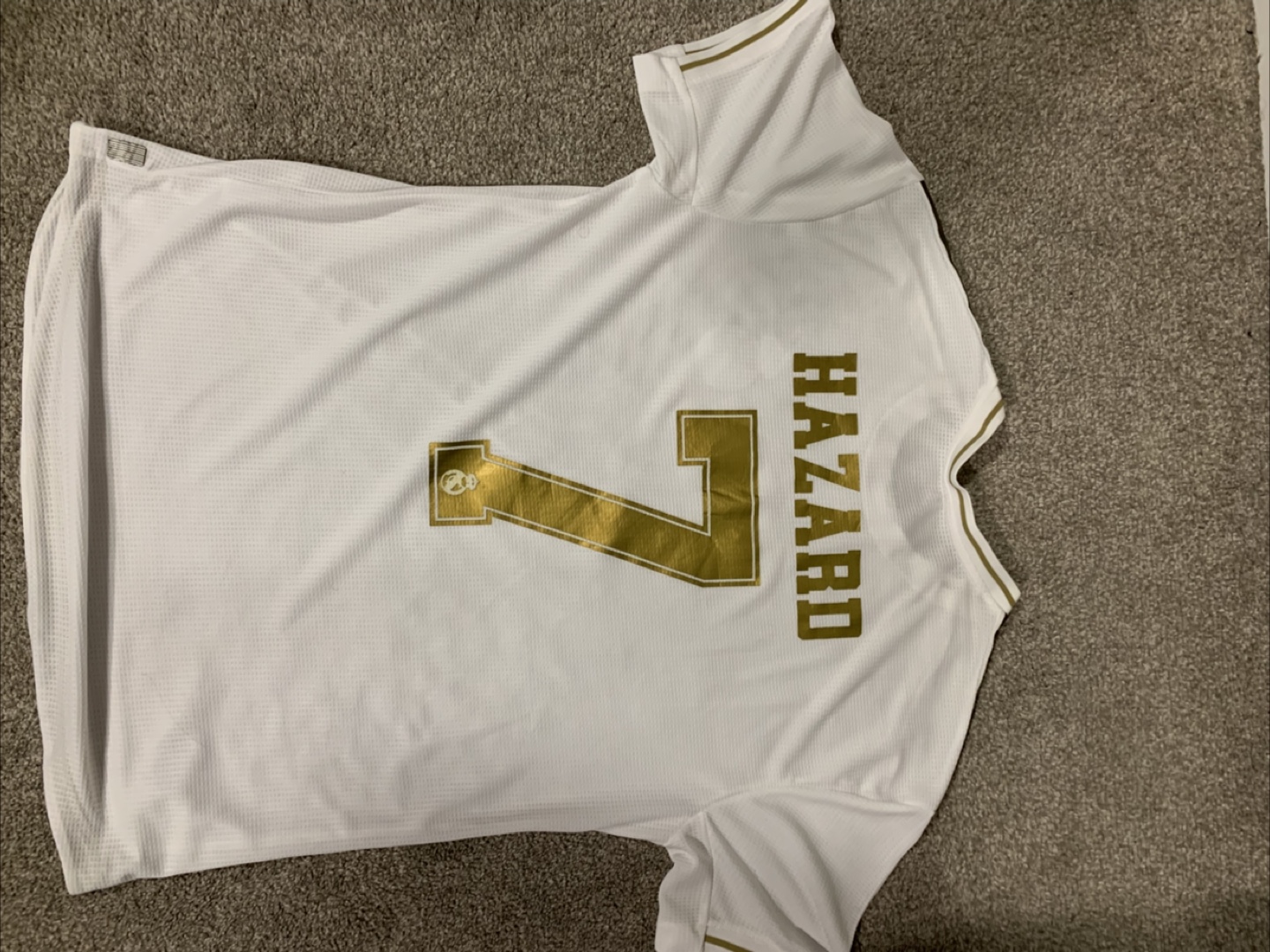 Real Madrid Hazard #7 Adidas Jersey - Size L
