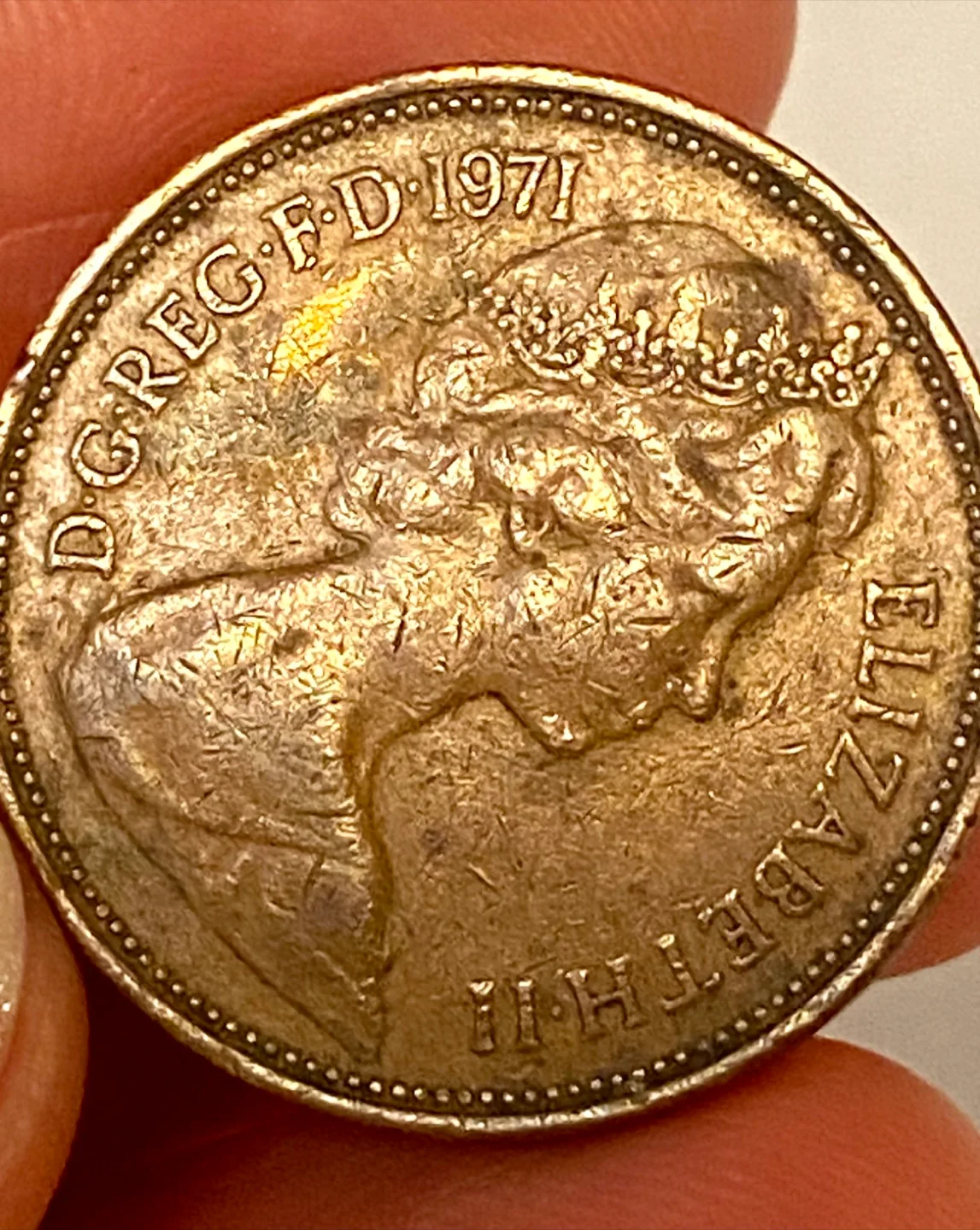 1971 UK Two Pence Coin image indicator(2)