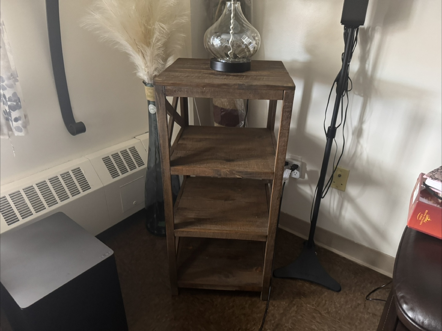 Rustic 3-Tier Wooden Shelf - photo 2