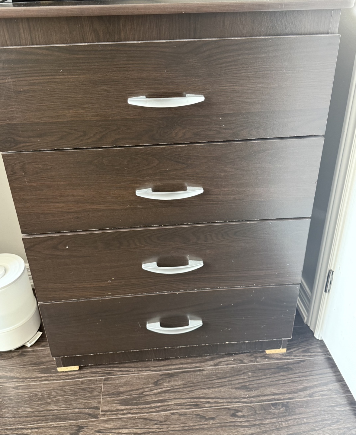 Dark Brown Four-Drawer Chest - photo 2