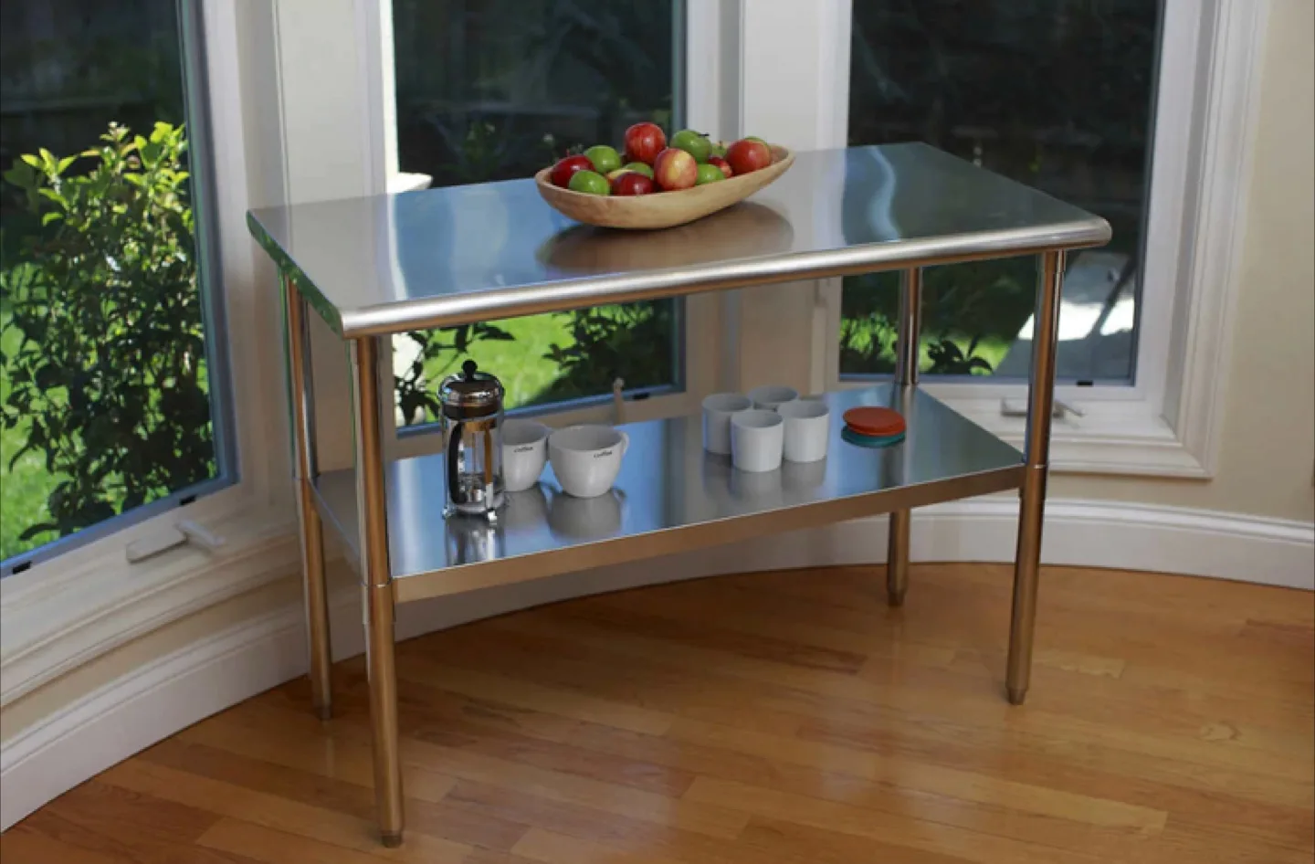 Stainless Steel Kitchen Utility Table with Shelf thumbnail