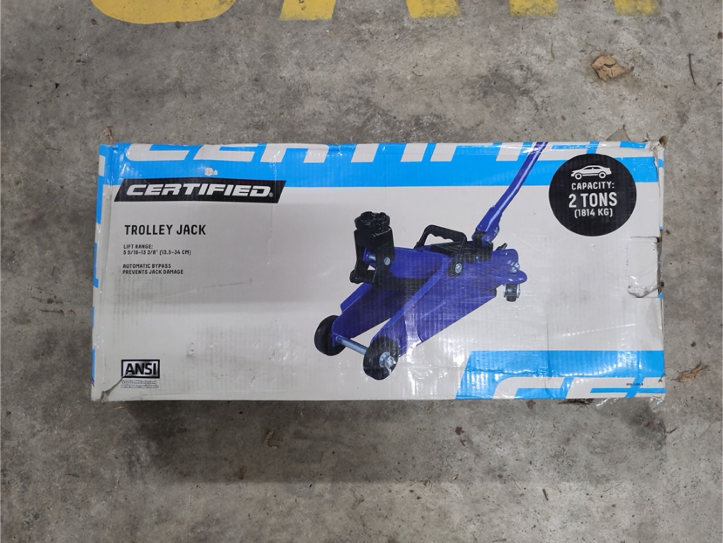 Certified 2-Ton Trolley Jack and Axle Stands Set