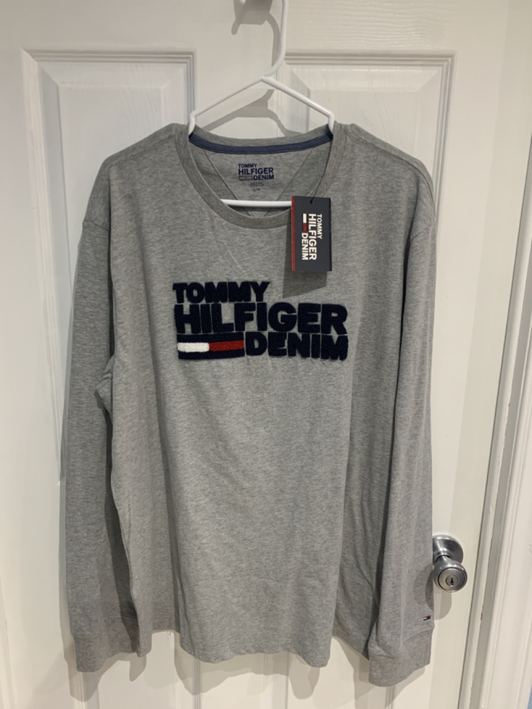 Tommy Hilfiger Denim Long Sleeve Shirt - Size Large