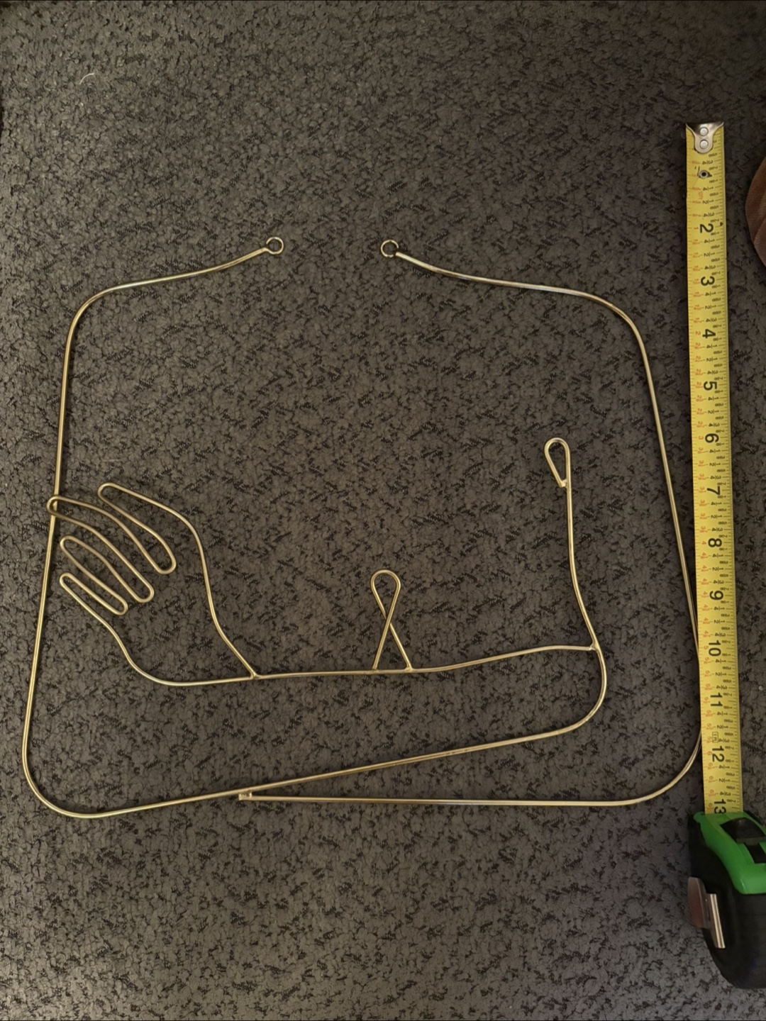 Urban Outfitters Gold Wire Art Sculpture - Abstract Arm Figure - photo 3