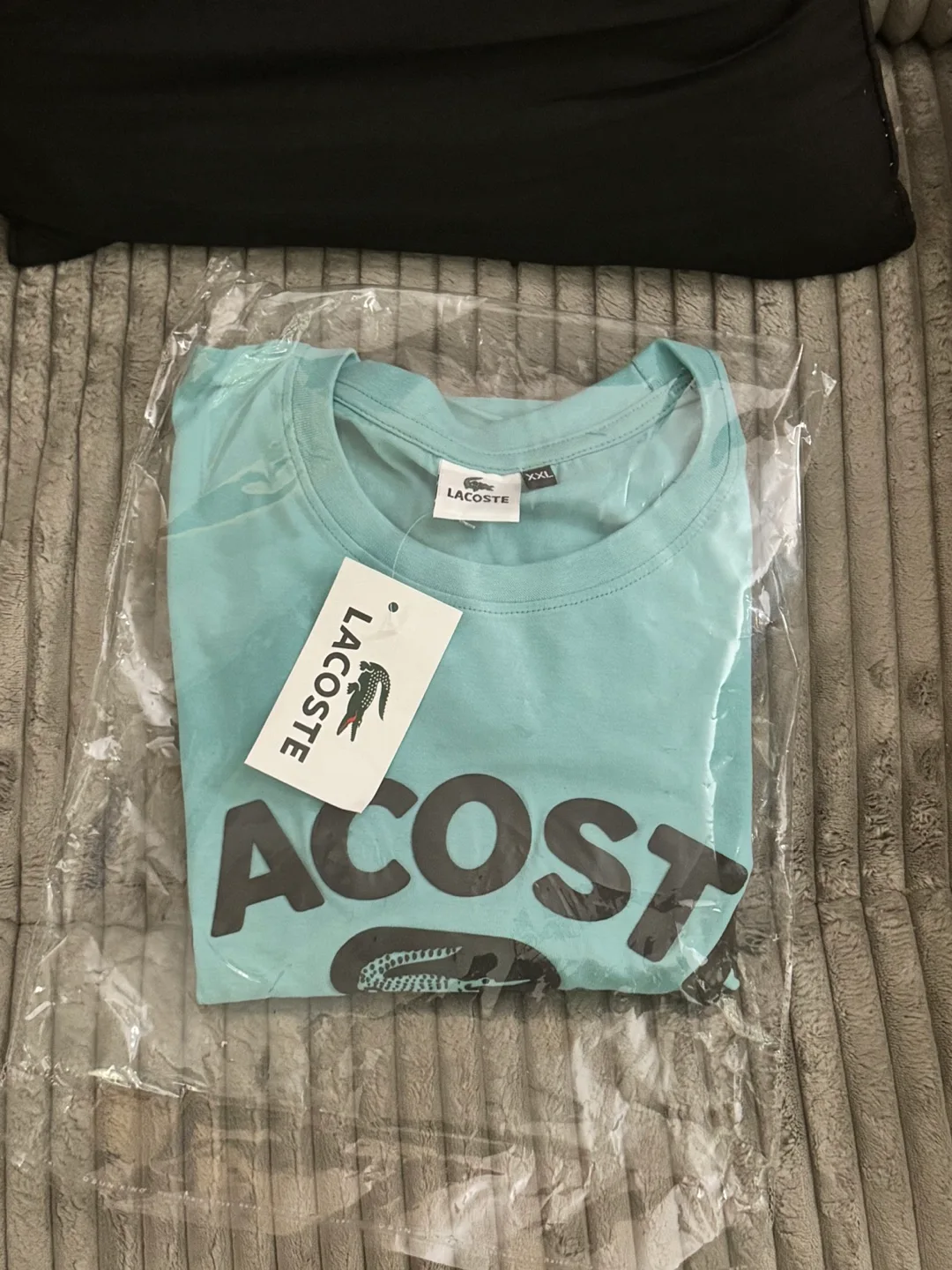 Lacoste Men's Teal XXL Graphic Tee Brand New thumbnail