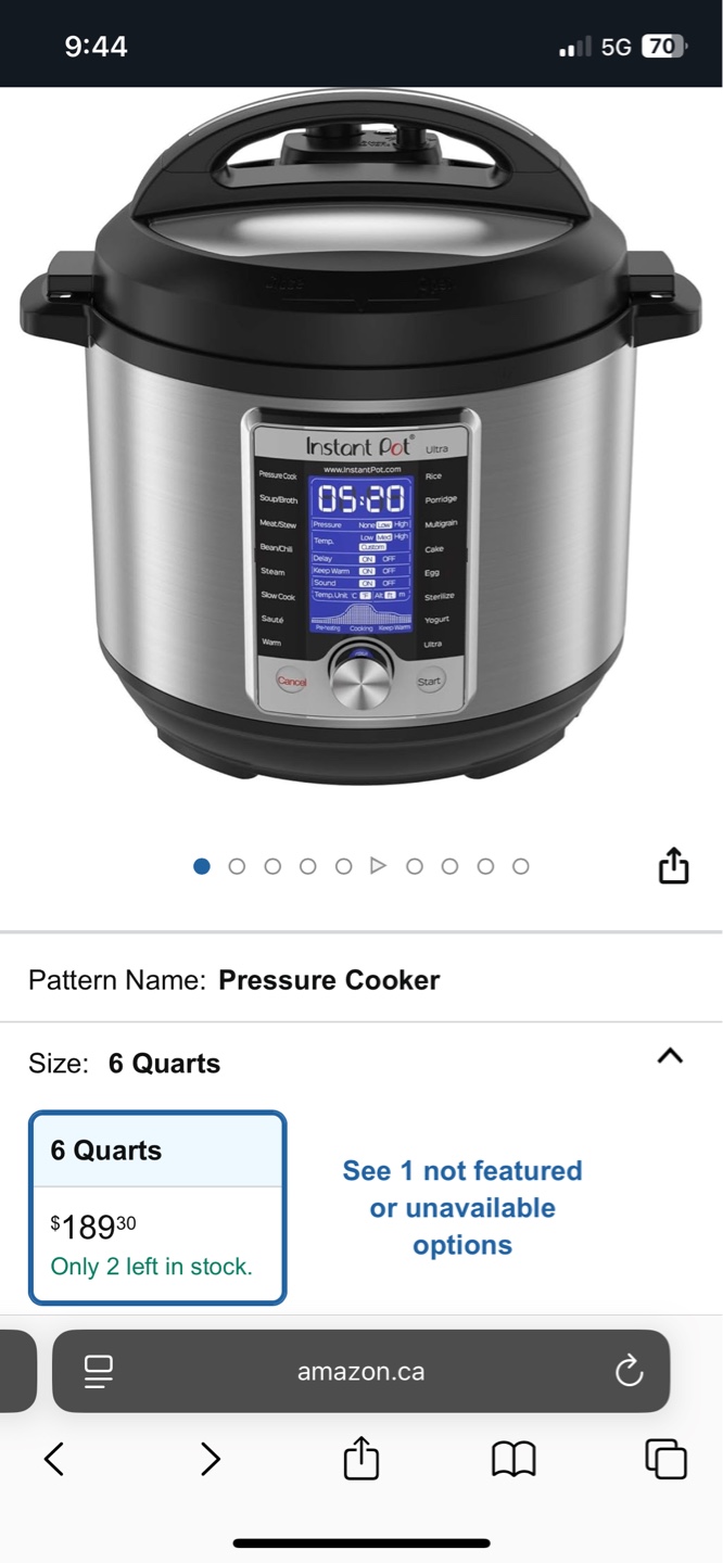 Instant Pot Ultra 6-Quart Pressure Cooker