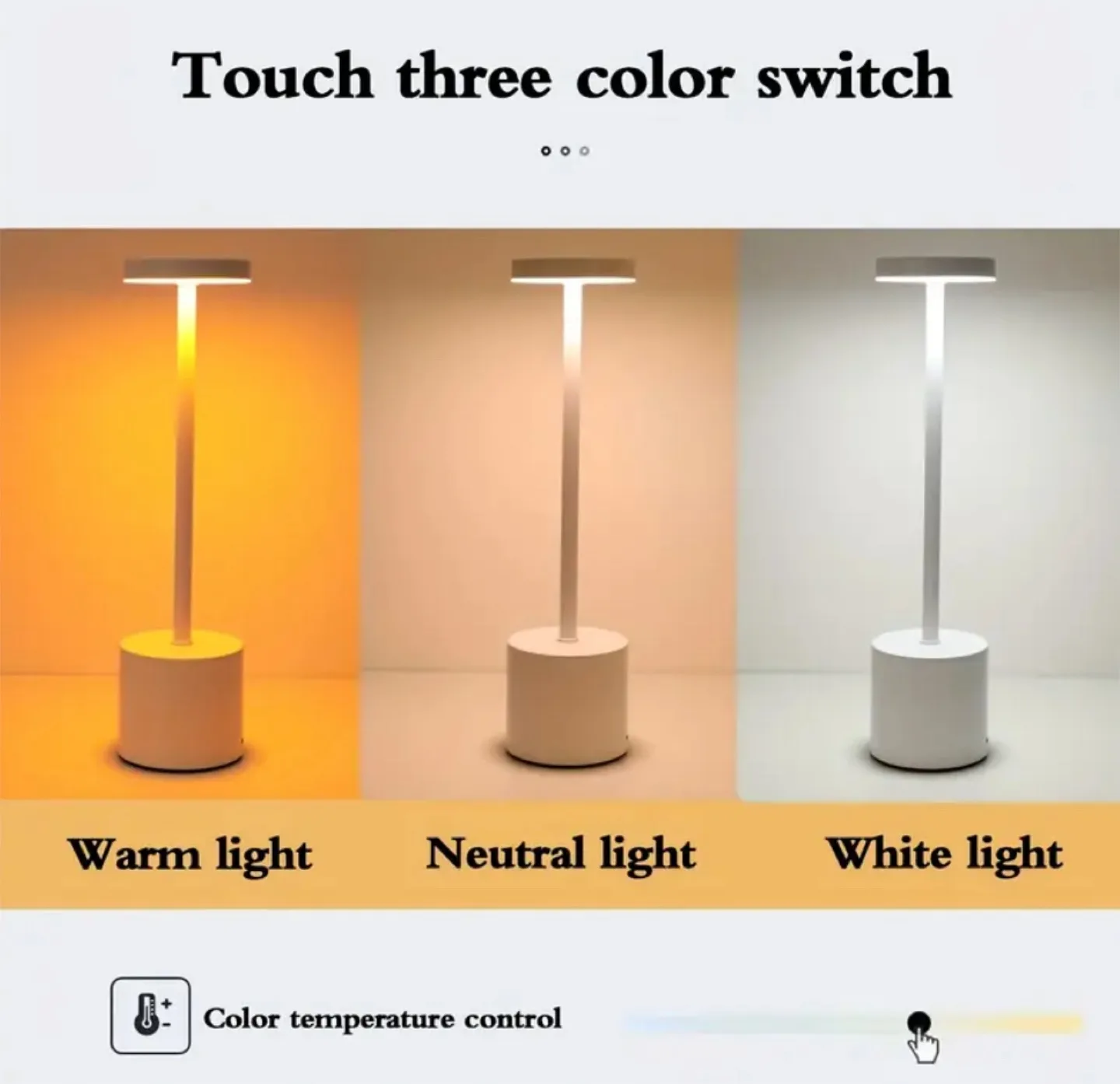 Modern LED Table Lamps - Gold & Black image indicator(5)