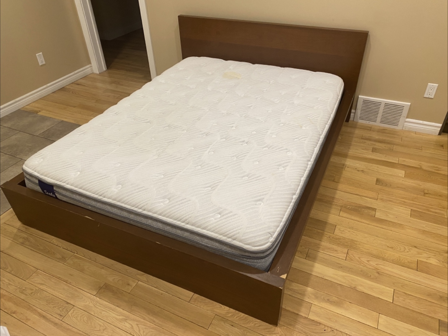 IKEA Malm Queen Bed Frame with Sealy Foam Mattress (CAN DELIVER) - photo 4